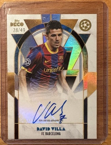 David Villa 2024 Topps UCC Deco Blue /49