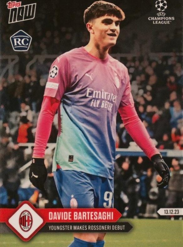 Davide Bartesaghi 2023 Topps Now UEFA Champions League