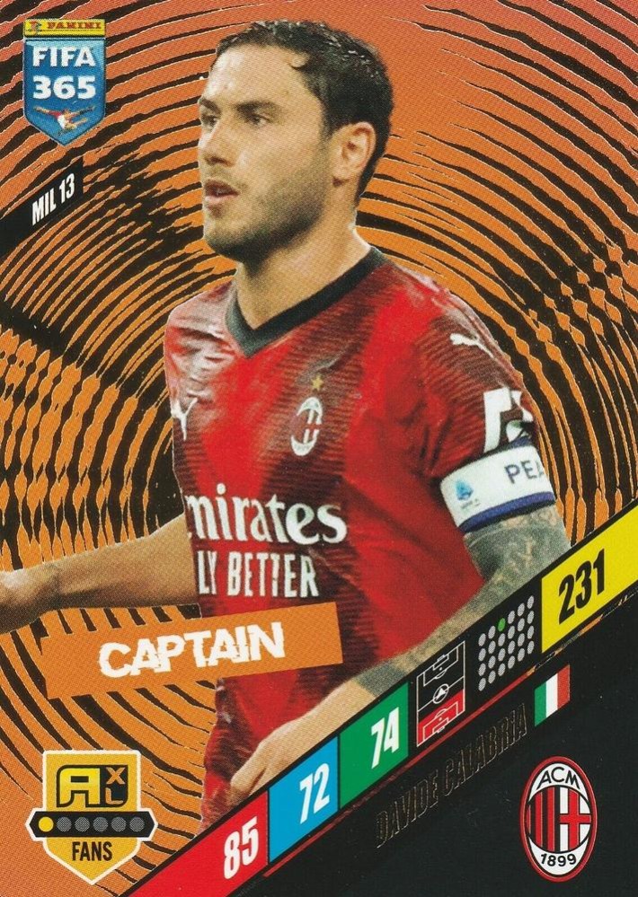 Davide Calabria 2024 Panini Adrenalyn XL FIFA 365