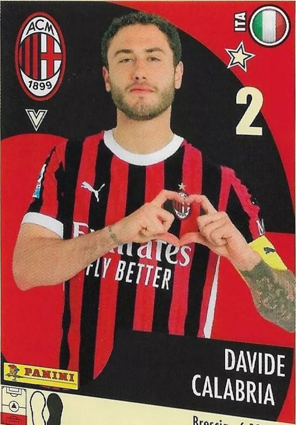 Davide Calabria 2024 Panini Calciatori Stickers