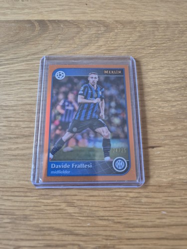 Davide Frattesi 2024 Topps Merlin Chrome Arancione /25