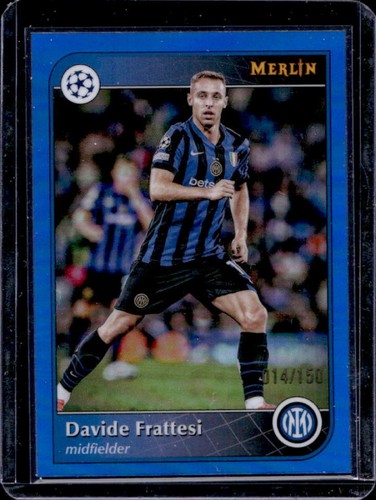 Davide Frattesi 2024 Topps Merlin Chrome Blue Refractor /150