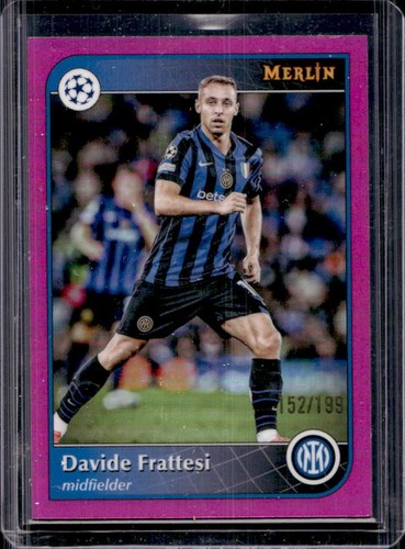 Davide Frattesi 2024 Topps Merlin Chrome UEFA Pink Refractor /199