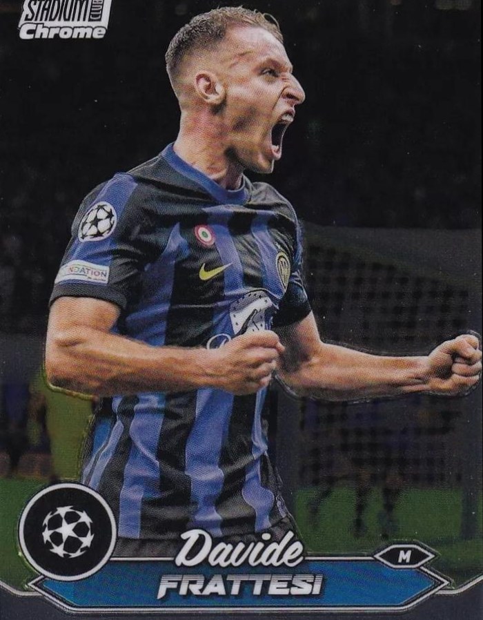 Davide Frattesi 2023 Topps Stadium Club Chrome UEFA Champions League