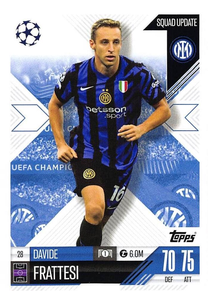 Davide Frattesi 2024 Topps Match Attax UEFA Club Competitions Extra