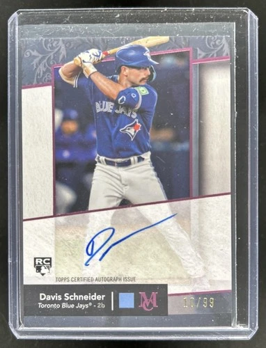 Davis Schneider 2024 Topps Museum Pink Sapphire /99