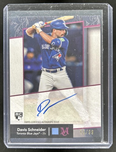 Davis Schneider 2024 Topps Museum Rosa Zafiro /99