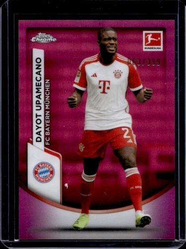 Dayot Upamecano 2023 Topps Chrome Bundesliga Magenta Refractor /399