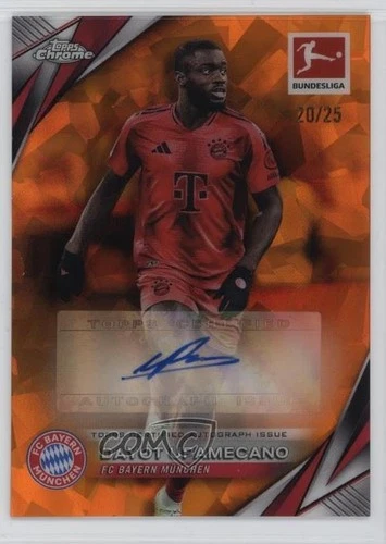 Dayot Upamecano 2024 Topps Chrome Bundesliga Orange /25