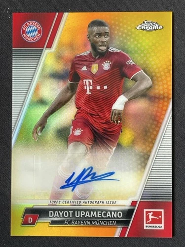 Dayot Upamecano 2021 Topps Chrome Gold Refractor /50