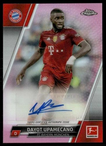 Dayot Upamecano 2022 Topps Chrome Pink Refractor /75