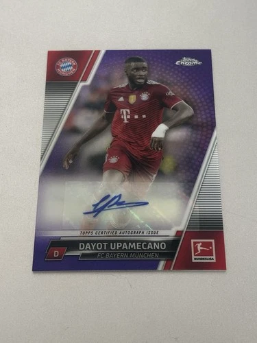 Dayot Upamecano 2021 Topps Chrome Purple Refractor /199
