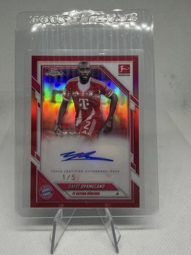 Dayot Upamecano 2025 Topps Chrome Red /5