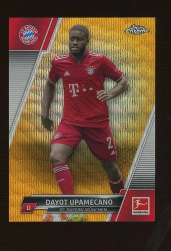 Dayot Upamecano 2021 Topps Cromo Bundesliga Gold Wave /50