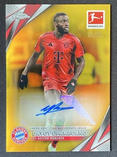 Dayot Upamecano 2023 Topps Cromo Bundesliga Oro Refractor /50