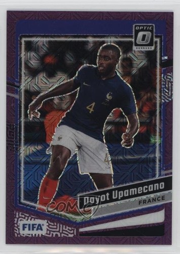 Dayot Upamecano 2023 Panini Donruss FIFA Optic Purple Mojo Prizm /25