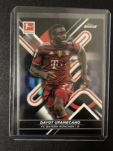 Dayot Upamecano 2021 Topps Finest Black Wave Refractor /199