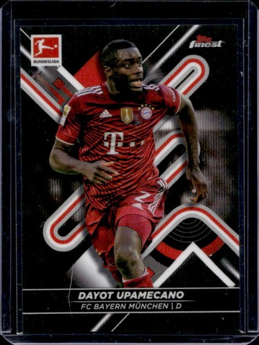 Dayot Upamecano 2021 Panini Finest Bundesliga Black Wave Refractor /199