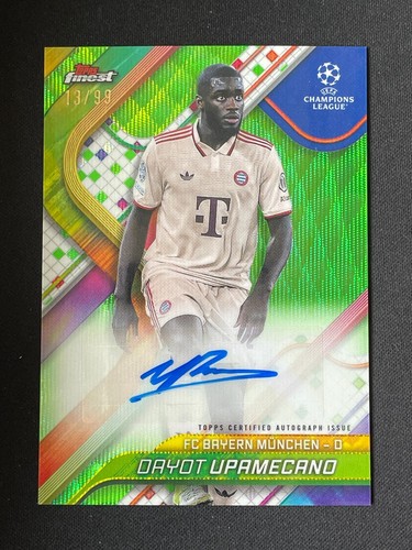 Dayot Upamecano 2024 Topps Finest Green Wave /99