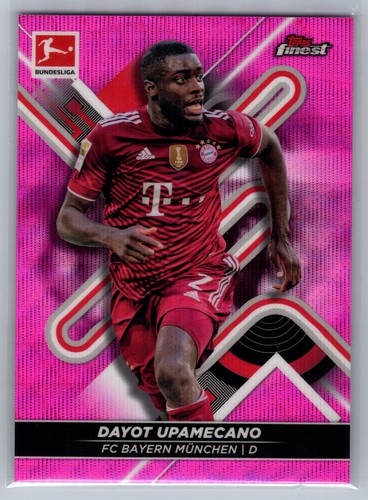 Dayot Upamecano 2021 Topps Finest Pink Wave Refractor /300