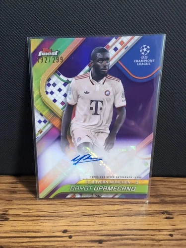 Dayot Upamecano 2024 Topps Finest Purple /299