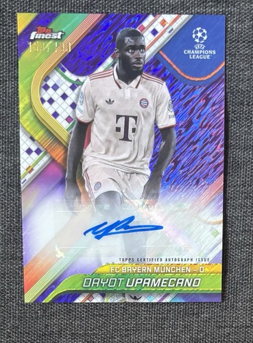 Dayot Upamecano 2024 Panini Finest Purple Refractor /299