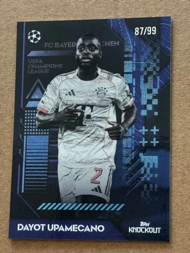 Dayot Upamecano 2025 Topps Knockout Parallel /99