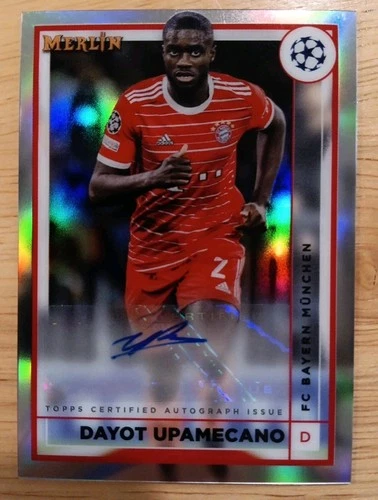 Dayot Upamecano 2022 Panini Merlin Chrome AC-DU