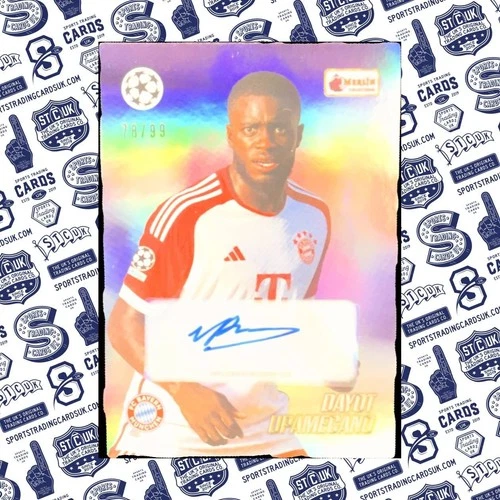 Dayot Upamecano 2023 Topps Merlin Heritage Purple /99