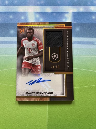 Dayot Upamecano 2023 Topps Museum Gold /50