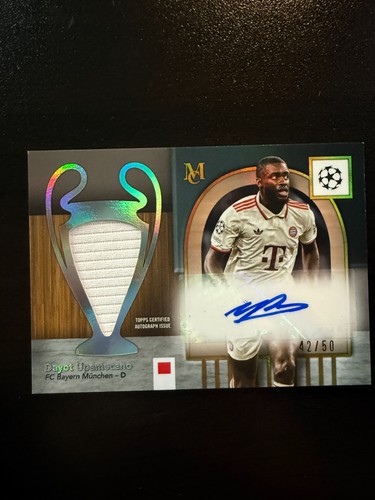 Dayot Upamecano 2024 Topps Museum Oro /50