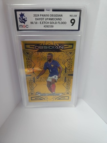 Dayot Upamecano 2023 Panini Obsidian Gold /10