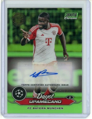 Dayot Upamecano 2023 Panini Stadium Club Chrome Green