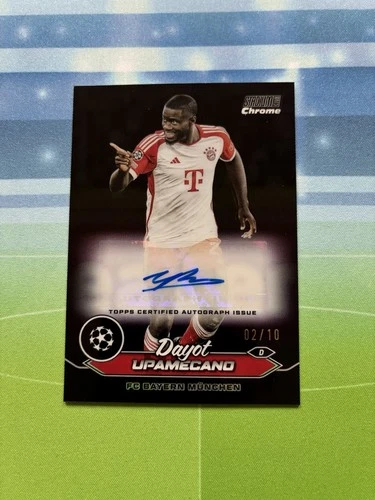 Dayot Upamecano 2023 Topps Stadium Club Chrome Noir /10