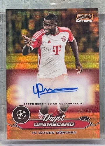 Dayot Upamecano 2023 Topps Stadium Club Chrome UEFA Orange /25