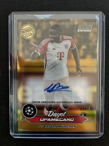 Dayot Upamecano 2024 Topps Stadium Club Gold /50