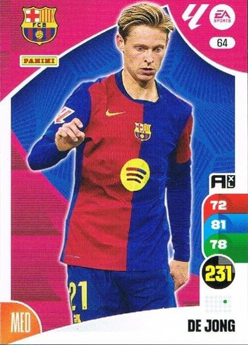 De Jong 2024 Panini Adrenalyn XL La Liga