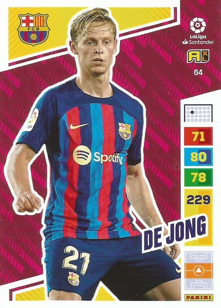 De Jong 2022 Panini Adrenalyn XL La Liga
