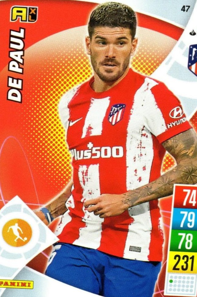 De Paul 2021 Panini Adrenalyn XL La Liga