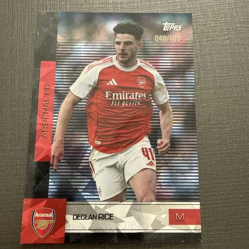 Declan Rice 2025 Topps Arsenal Team Set /150