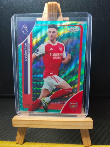 Declan Rice 2025 Topps Chrome Aqua Wave Refractor /199