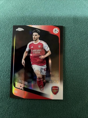 Declan Rice 2025 Topps Chrome Black /10
