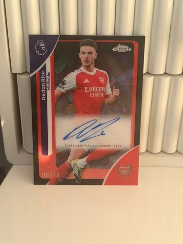 Declan Rice 2026 Topps Chrome Black /10