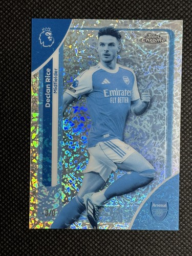 Declan Rice 2024 Topps Chrome Frozen Fractor /30