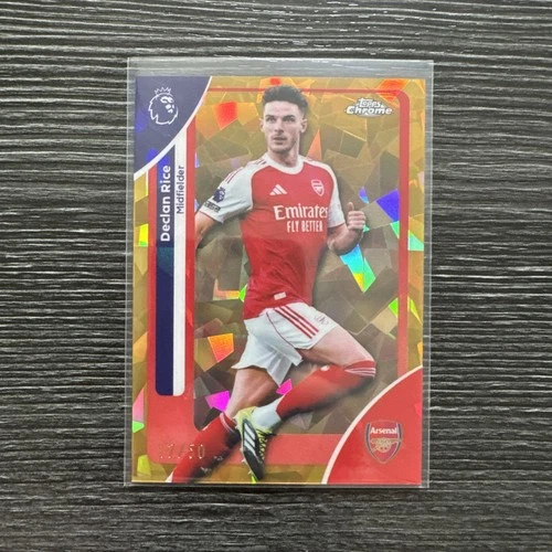 Declan Rice 2025 Topps Chrome Gold /50