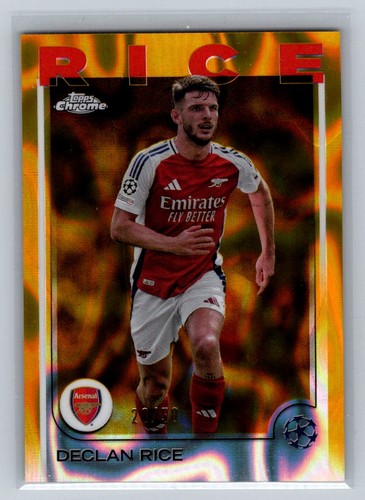 Declan Rice 2024 Topps Chrome Gold /50