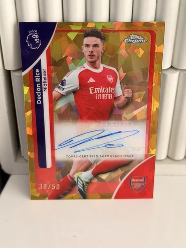 Declan Rice 2026 Topps Chrome Gold /50