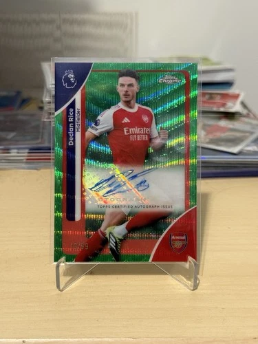 Declan Rice 2026 Topps Chrome Green Refractor /99