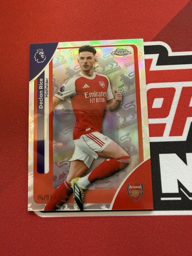 Declan Rice 2025 Topps Chrome Logofractor /92