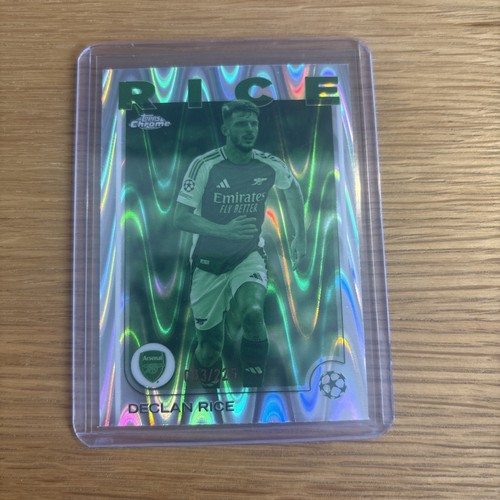 Declan Rice 2024 Topps Chrome Night Vision Raywave /225